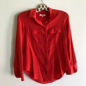 Madewell Silk Button Up Shirt